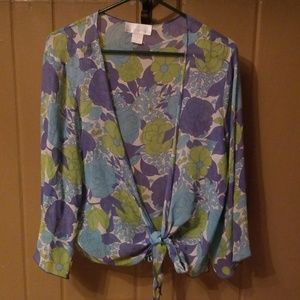 Chiffon Tie up Blouse